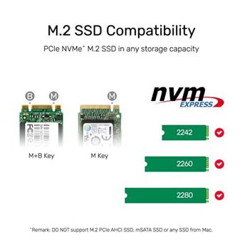 SSK Dock Disque Dur Cloner SSD M.2 NVMe SATA, Double Baie