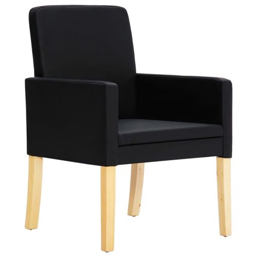 vidaXL Chaises à manger cantilever lot de 6 marron similicuir daim