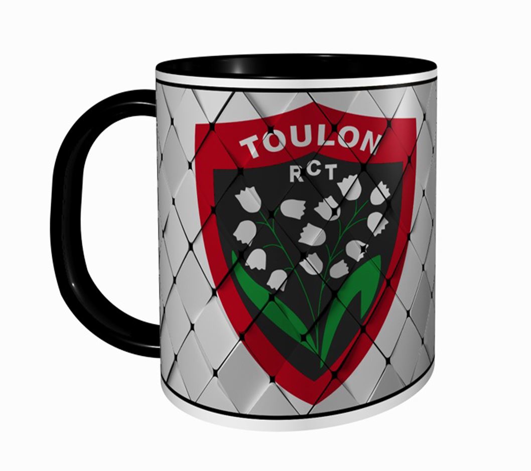 Mug à Café Officiel Racing Club De Toulon - 325ml Blanc, Personnalisé - Idéal Pour Les Supporters !