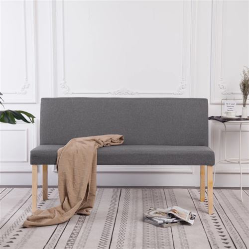 Non Communiqué Gris Banc 139,5 Cm Clair Polyester