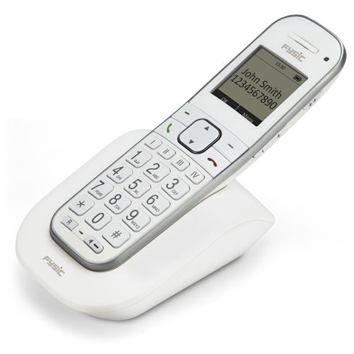 téléphone seniors DECT avec grandes touches Fysic FX-9000 Blanc