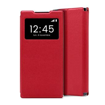 Etui Folio Rouge compatible Xiaomi Redmi 9 - 1
