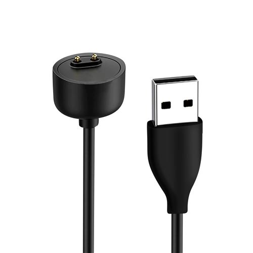 Avizar Câble de charge magnétique pour Xiaomi Mi Band 6 et 5 Résistant Longueur 50 cm Noir