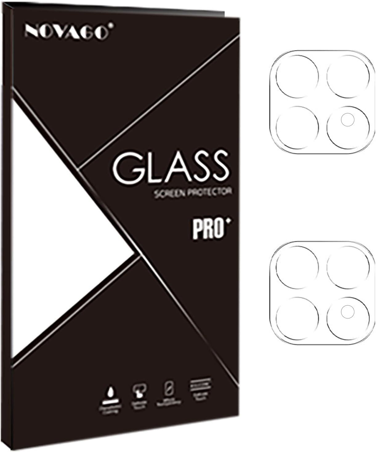 Pack 4 Films Verre Trempé NOVAGO Pour Xiaomi 15T - 2 Pour écran + 2 Pour Caméra Arrière - Dureté 9H, 0.33 Mm