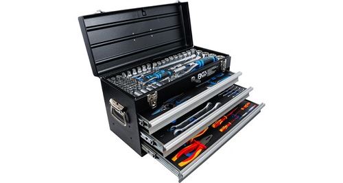 Non Communiqué Bgs Technic Caisse À Outils Métallique | 3 Tiroirs | Avec 147 Outils