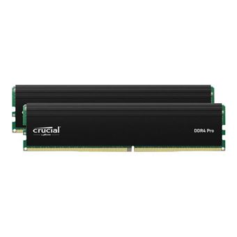 Crucial - DDR4 - kit - 32 Go: 2 x 16 Go - DIMM 288 broches - 3200 MT/s / PC4-25600 - CL22 - 1.2 V - mémoire sans tampon - 1