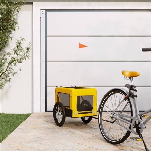 Comparer les prix de vidaXL Remorque Vélo Animal - Jaune et Noir