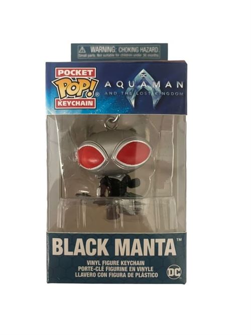 Non Communiqué Porte Clés Figurine Funko Pop Dc Comics Aquaman Black Manta