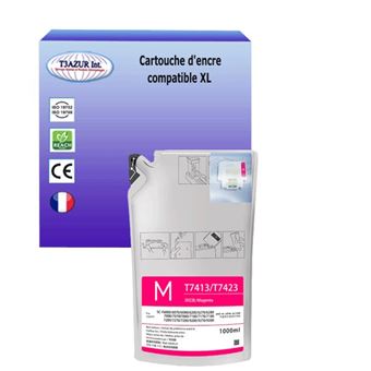 Cartouche compatible avec Epson SureColor SC-F6200 (hdK), F7200 (hdK), F9200 (hdK) remplace Epson T7413- Magenta - 1 000ml - 1