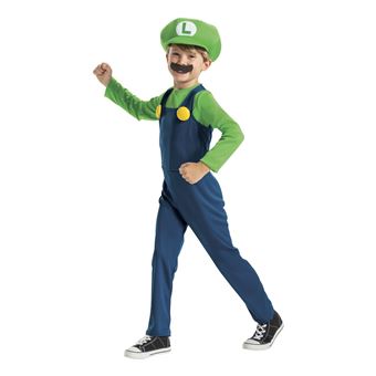 Ansamy Costume de Mario pour enfant et adulte, déguisement pour