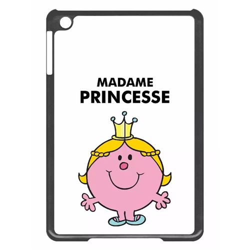 Coque tablette My-Kase pour iPad mini 2 - madame princesse blanc - Plastique Noir