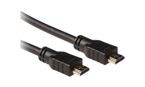 ACT - HDMI-kabel met ethernet - HDMI male naar HDMI male - 1 m - beschermd - zwart - 4K ondersteuning