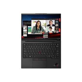 Lenovo ThinkPad X1 Carbon Gen 11 21HM - Conception de charnière à 180 degrés - Intel Core i7 - 1355U / jusqu'à 5 GHz - Evo - Win 11 Pro - Carte graphique Intel Iris Xe - 32 Go RAM - 1 To SSD TCG Opal Encryption 2, NVMe, Performance - 14" IPS 1920 x 12
