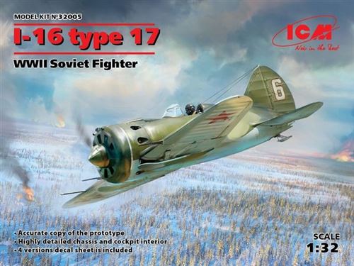 ICM I-16 type 17, chasseur sovi&eacute;tique de la seconde guerre mondiale-