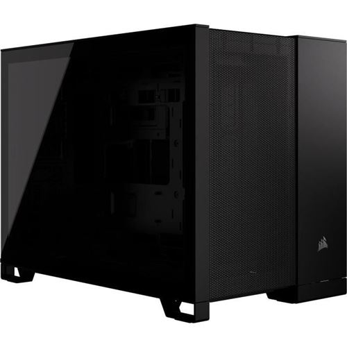 Non Communiqué Noir Corsair 2500D Airflow - Mid Tower - Micro Atx - Panneau Latéral Fenêtré (Verre Trempé) - Pas D'alimentation (Atx) - Usb/Audio