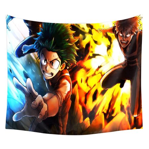 Tapisserie murale en polyester My Hero Academia décorations pour la maison – 230*150cm (#A1902)