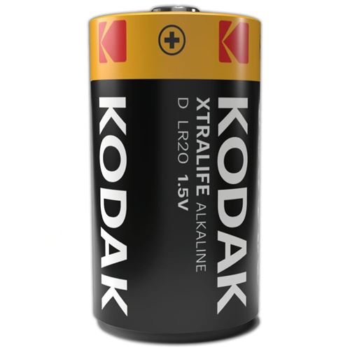 KODAK Xtralife Piles D-LR20 Alcaline 1,5V – Pack de 8