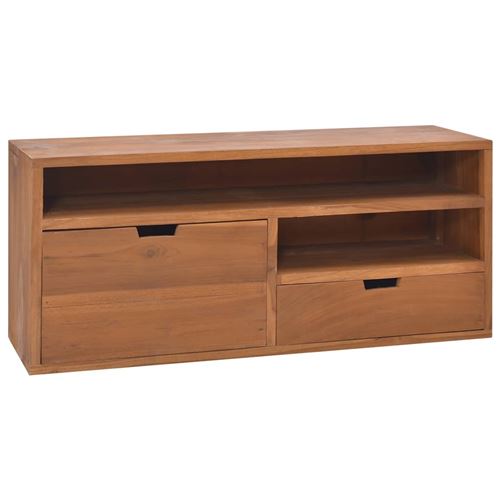 Meuble TV 90x30x40 cm Bois de teck massif