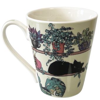 coffret tasse mug chat avec cuillere 30 cl 9 x 7 cm vaisselle cuisine -  Tasse et Mugs - Achat & prix