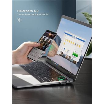 UGREEN Clé Bluetooth 5.0 Adaptateur USB Bluetooth Dongle Supporte PC  Windows 11 10 8.1 7 XP Compatible avec Manette PS5 PS4 Pro X Box One S  Casque Écouteur Enceinte - Clé USB