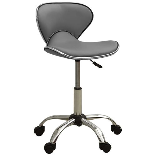 Vidaxl Gris Chaise De Bureau - Similicuir - Image 3