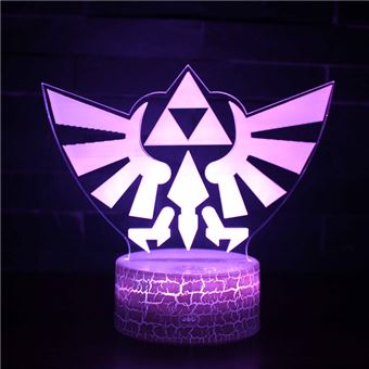 10€02 sur Legend of Zelda Veilleuse 3D Lampe de chevet, Chargement USB  FONGWAN décoration de chambre - Veilleuses - Achat & prix