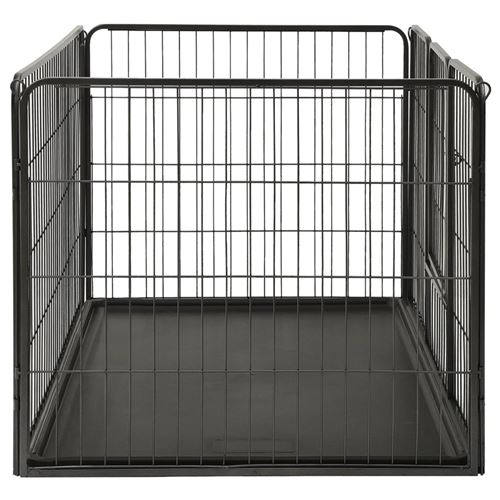 vidaXL Parc pour chiots Acier 123x77,5x74,5 cm