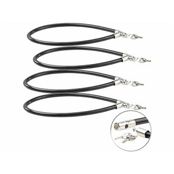 Pearl : 4 antivols avec chaîne en acier de 1 m de long et de 18 mm de diamètre - 1