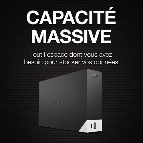 Seagate One Touch Desktop disque dur externe 18 To Noir
