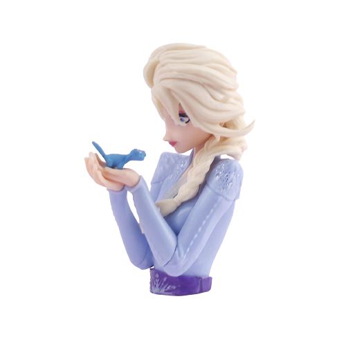 Mini Figurine Elsa pour Gâteau Frusde Decoration Gateau Fête Anniversaire Enfants - Bleu