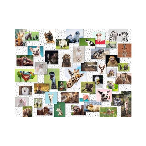 Ravensburger Puzzle - Collage avec des animaux, 1500 pièces