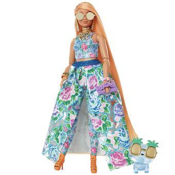 Barbie Extra Fancy Poupée Chic aux Cheveux Longs avec Accessoires Mattel Multicolore - 1