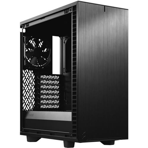 Fractal Design Define 7 Compact Light Tempered Glass - Tour - ATX - panneau latéral fenêtré (verre trempé) - pas d'alimentation (ATX) - noir - USB/Audio