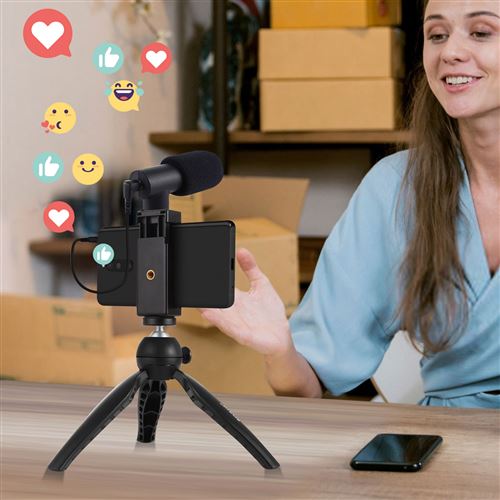 Support de téléphone mobile pour vidéo en direct, perche à selfie Support de téléphone mobile pour vidéo en direct, perche à selfie