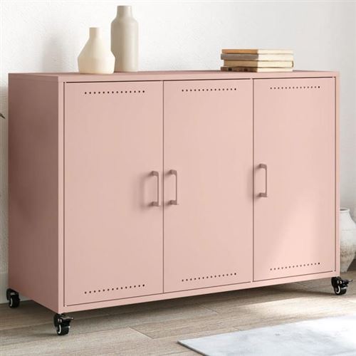 Non Communiqué Rose Vidaxl Buffet, Armoire Avec Porte, Placard Avec Rangement, Organisateur De Salle De Séjour Salon Maison Intérieur, 846681