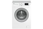 Beko WTE7712BS1W - Machine à laver - largeur : 60 cm - profondeur : 55 cm - hauteur : 84 cm - chargement frontal - 50 litres - 7 kg - 1400 tours/min - blanc avec porte argentée