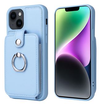 Coque iPhone12/12pro Anti-Choc avec Porte-Cartes - Bleu clair - 1