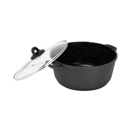 Sitram Faitout 28 Cm Fonte Dalu Pierre Induction