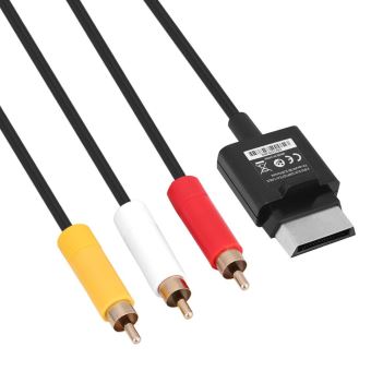 Câble Optique Audio Vidéo RCA Microsoft Xbox 360 E 1.8 M De Qualité