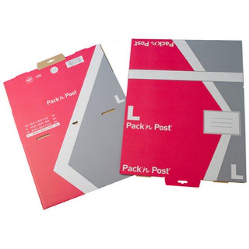 Gpv gpv boîte postale m, en carton, rouge / gris noir