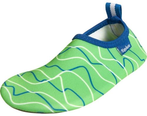 Playshoes chaussures d'eau rayures de protection UV vert