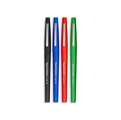 Paper Mate Flair Filzstifte – 2 Stück In Schwarz, Mittlere Spitze, Wasserbasierte Tinte, Ideal Zum Schreiben & Zeichnen