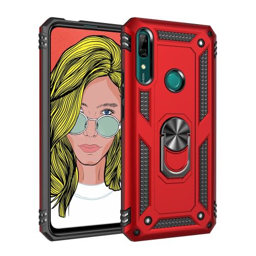 Coque en TPU armure hybride avec béquille rouge pour votre Huawei P Smart Z