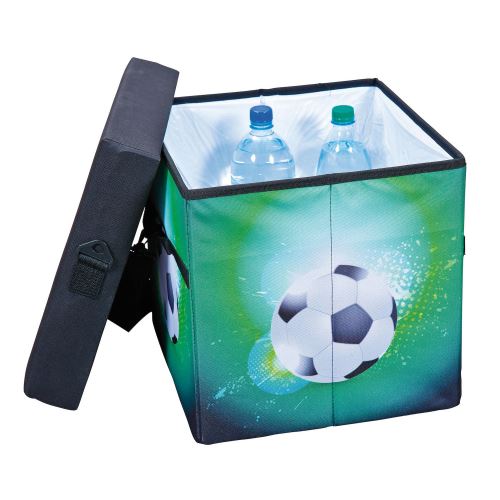 Glacière 3-en-1 pouf pliable à emporter partout, modèle foot