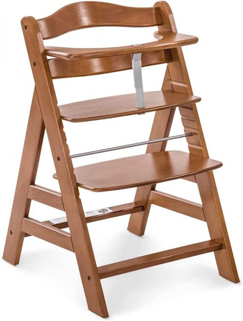 Chaise Haute Alpha+ - Walnut