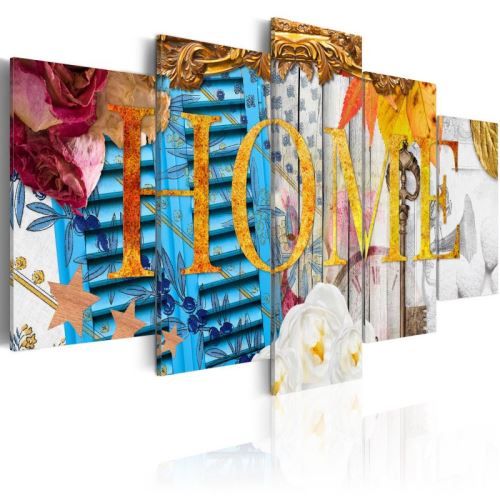 Tableau - Home (Vintage) .Taille : 100x50