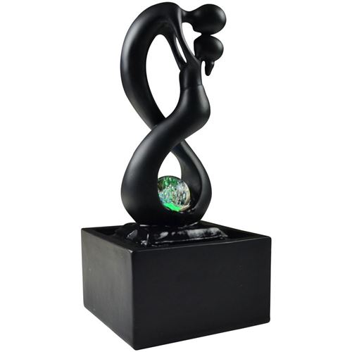Zen Light - Fontaine d'intérieur design éclairage LED Amor Noir