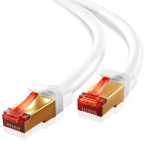 Câble réseau Cat 7 S/FTP - Câble réseau - gris, Type : Cat 7 S/FTP (PiMF) -  LSZH, Connecteur 1 : RJ45 mâle, Connecteur 2 : RJ45 mâle, Conducteurs : Cu  - AWG 26/7, Longueur : 15 mètres.