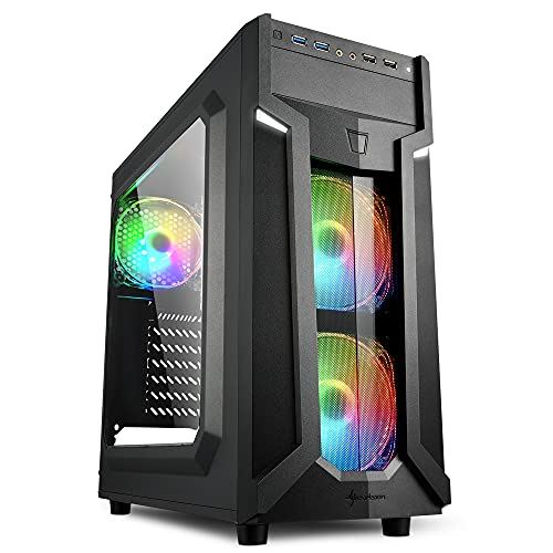 Sharkoon Noir Vg6-W Rgb Midi Tower - Neuf - Image 3