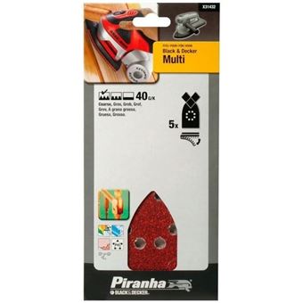 Abrasifs 40g Par 5 Pour Ponceuse Black Decker Accessoires Ponceuse Achat Prix Fnac